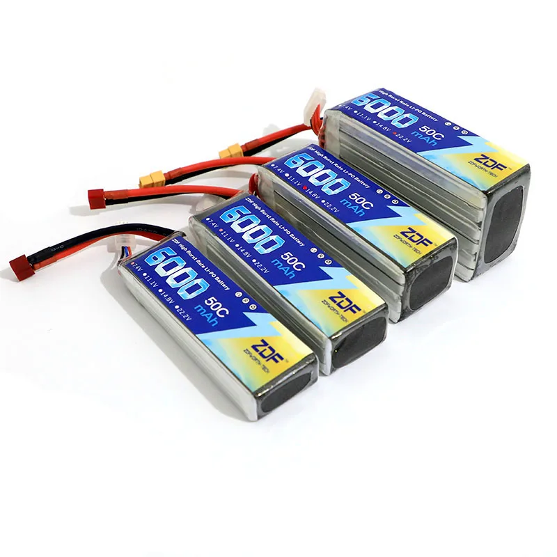 ZDF Lipo 2S 3S батарея для квадрокоптера с фиксированным рукавом 6S 7 4 В 11 1 14 8 в 22 2 6000 мА ·