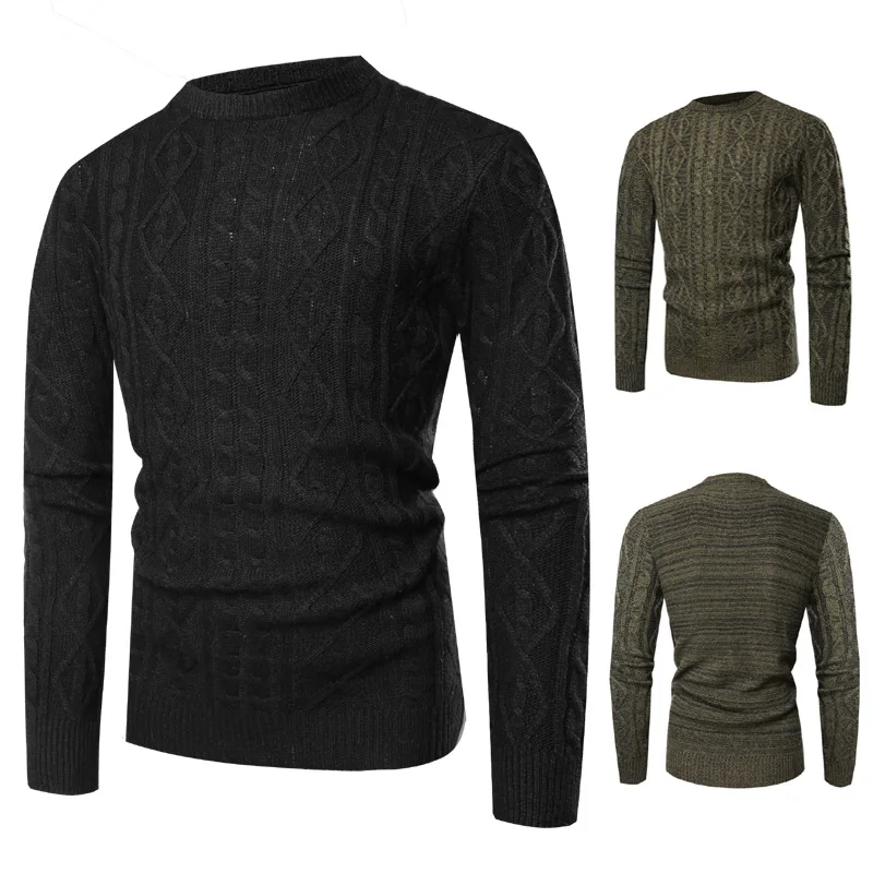 

New boy the dollar led color matching sweater knit men