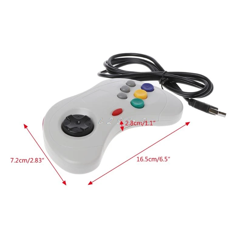 Классический USB контроллер для геймпада 1 шт. проводной игровой джойпад Sega Saturn PC