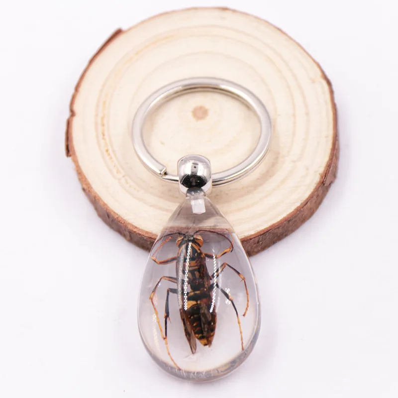 Прозрачный милый брелок для ключей из смолы в виде пчелы насекомых Speci мужской