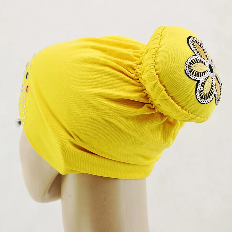 Popular Women Ladies Casual Muslim Hat Beautiful Flowers Floral Female Adults Head Scarf Caps Summer 12334 | Тематическая одежда и