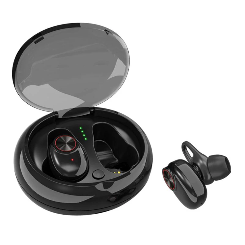 TWS наушники V5 с поддержкой Bluetooth 5 0 и зарядным футляром на 500 мА · ч|Наушники