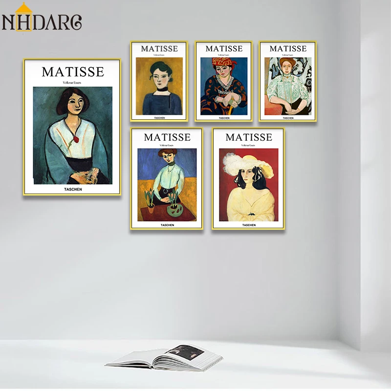 Matisse портрет модный дизайн декоративные фотообои для гостиной коридора