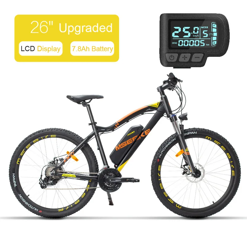 26 7.8A UP Plus MZZK 21 скоростной Электрический горный велосипед 27," /26" Ebike 250 Вт 48 В 7.8Ah/13Ah литий-ионный аккумулятор передние и задние дисковые тормоза - Цвет: 26 7.8A UP Plus