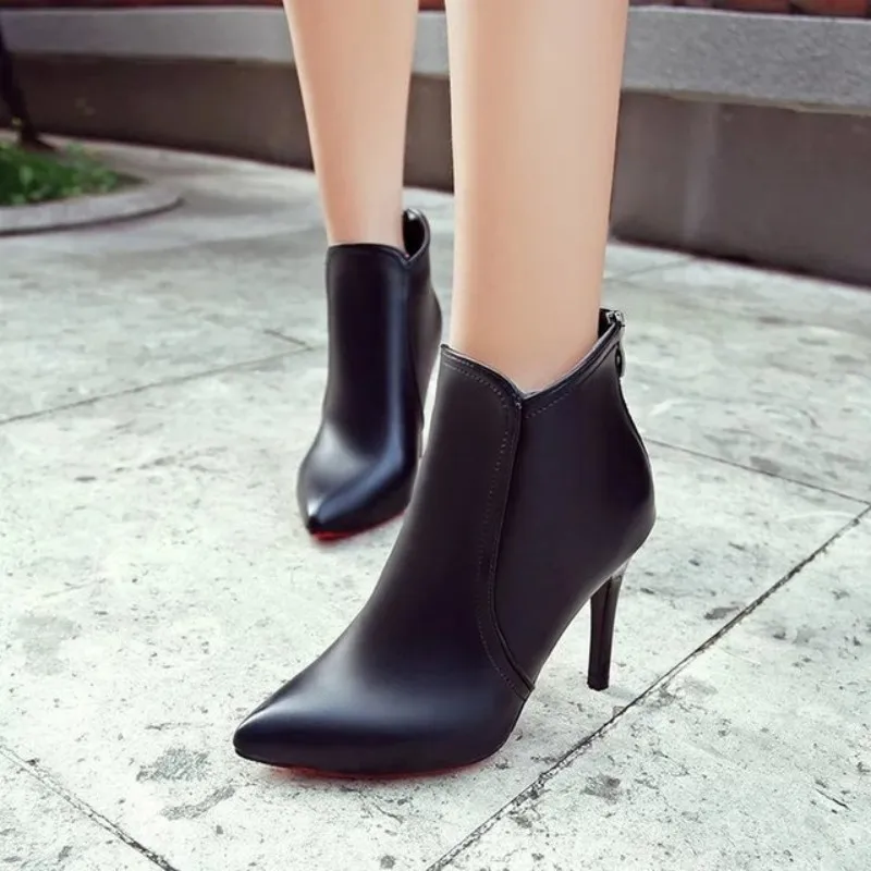 Новые модные женские туфли-лодочки весенне-осенние свадебные туфли на высоком