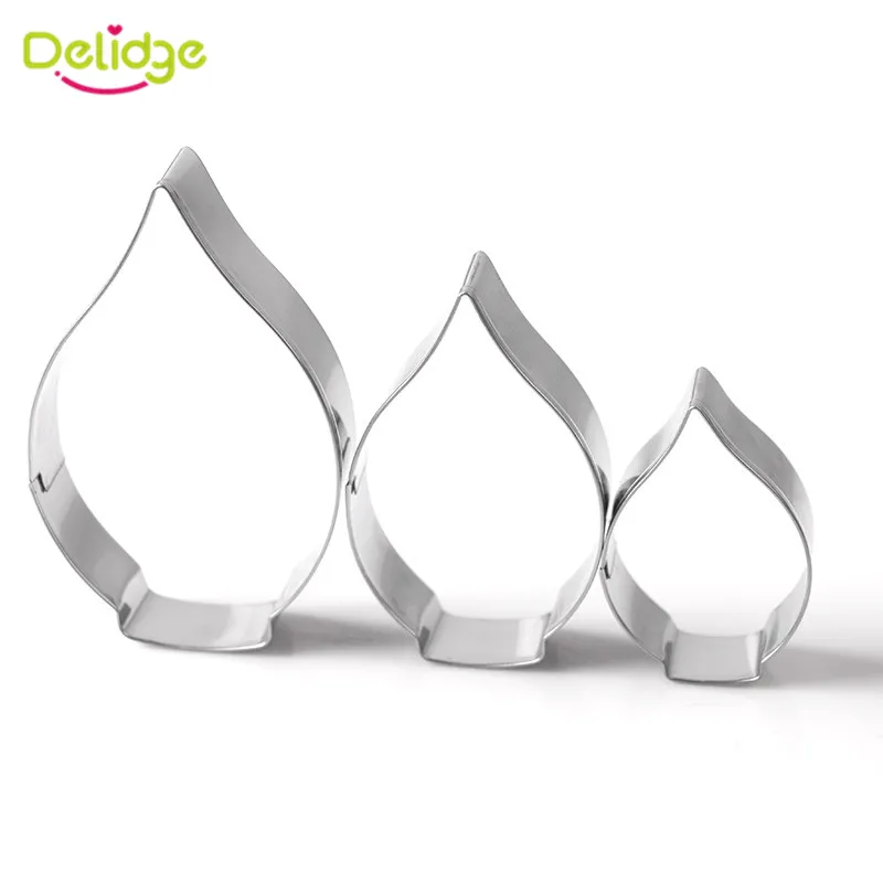 Delidge 3 шт./компл. Calla резак для печенья в виде лилии 3D помадка строительная форма
