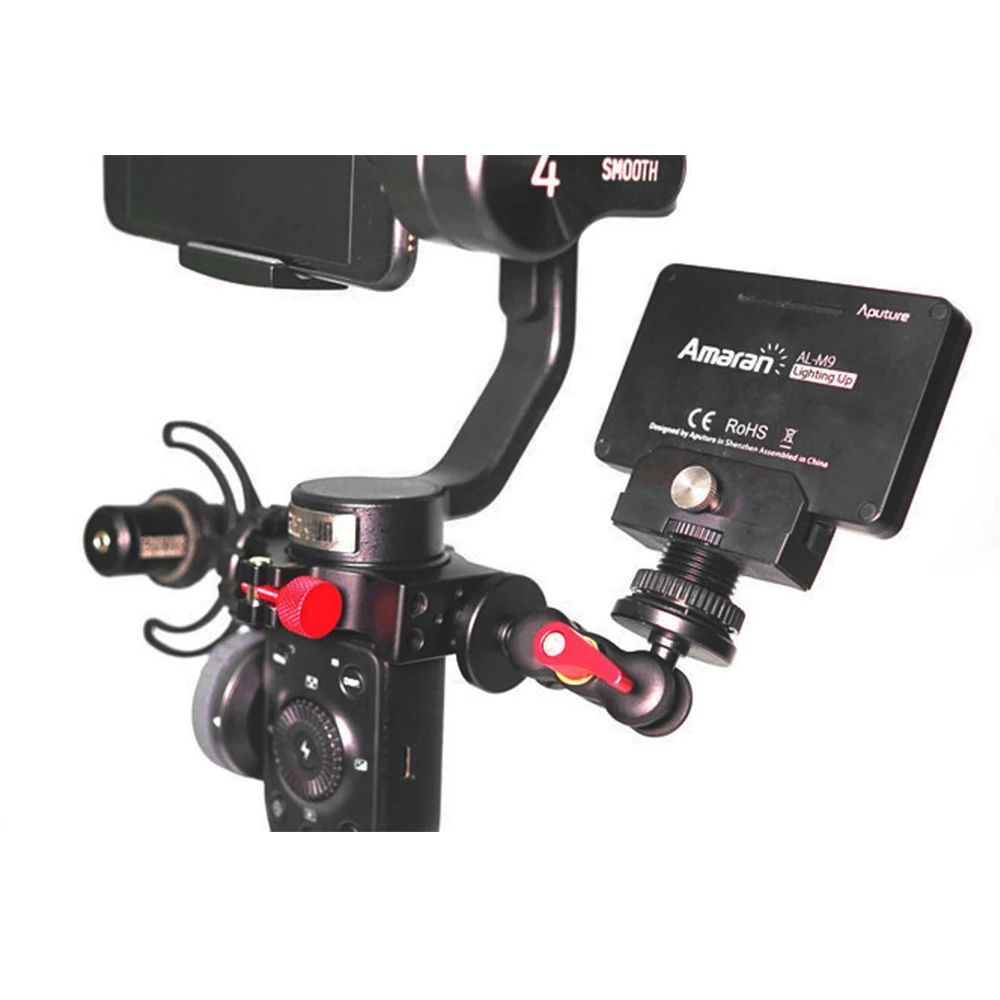 Горячий башмак адаптер для Zhiyun Smooth 4 Ручной Стабилизатор микрофона светодиодный