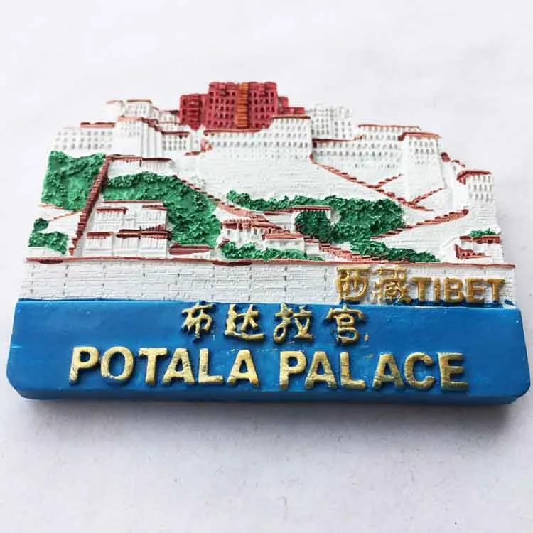 Lychee тибетская Потала дворец холодильник магнитная наклейка креативный магнит на