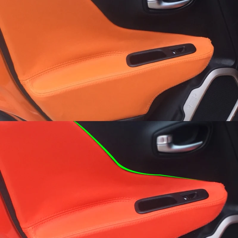Для Jeep Renegade 2015 2016 2017 4 шт./компл. Автомобильная дверная ручка подлокотник панель из
