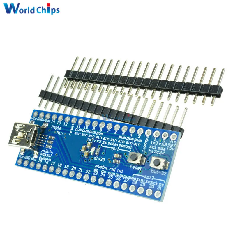 Мини USB STM32F103CBT6 кленовый 32 ARM 3 В 72 МГц 128 Кб модуль флэш платы для Arduino с SPI/I2C USART 34