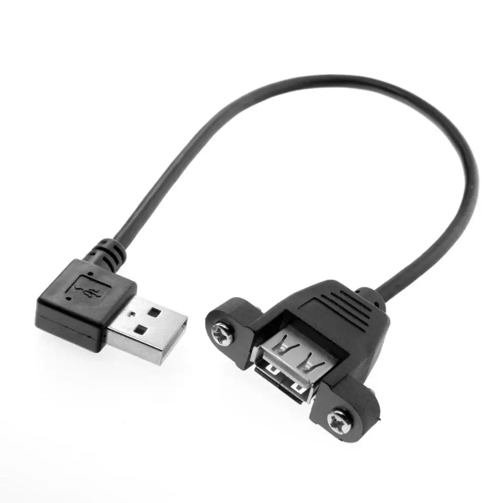 20 см 90 градусов левый/правый угловой USB 2 0 A штекер к женскому удлинительному