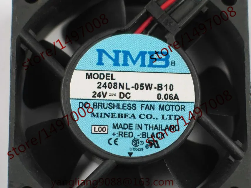 NMB MAT 2408NL 05W B10 L00 DC 24V 0.06A 2 проводной 60X60X20mm Сервер вентилятор охлаждения|square fan|server