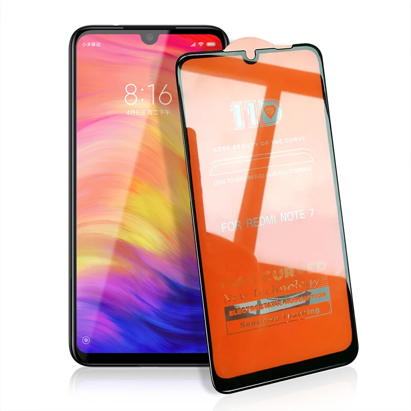 CHYI безопасное стекло для Xiaomi Redmi Note 7 k20pro протектор экрана 11D полный клей защитное