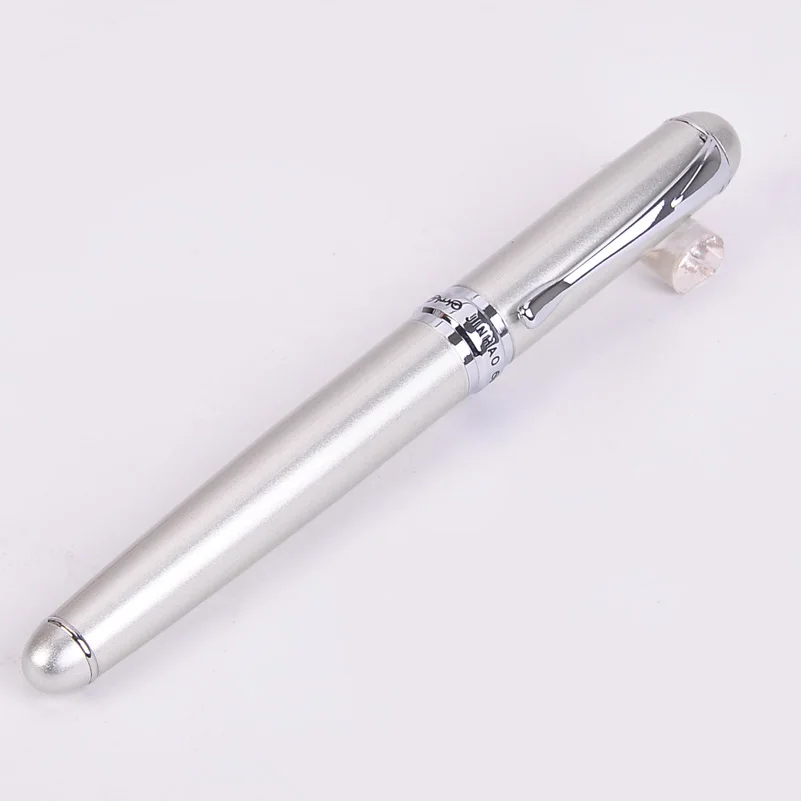 Silver Высокое качество Золотой зажим 22 цвета на выбор JINHAO 450 металл/роликовый шар/шариковая ручка школьные принадлежности канцелярские принадлежности - Цвет: Silver