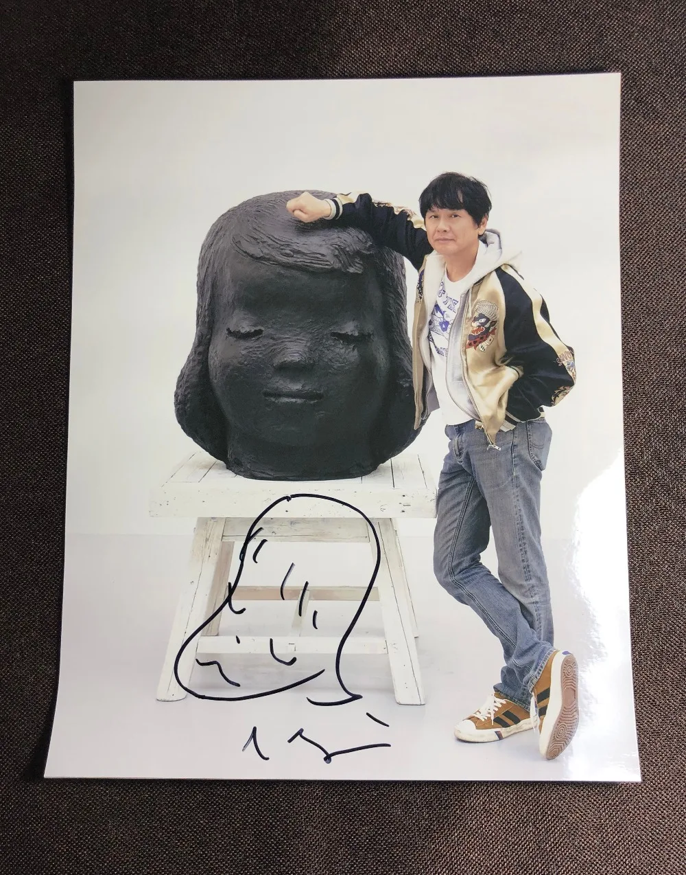 Ручная подписка Nara Yoshitomo фото с автографом 8*10 J-POP 062019B