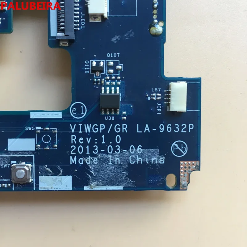 PALUBEIRA Бесплатная доставка LA 9632P для Lenovo G500 материнская плата ноутбука HM76 PGA989 VIWGP/GR
