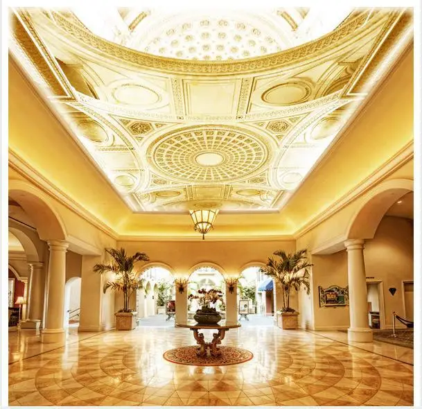 Пользовательские фото обои 3d потолочные фрески в европейском стиле роскошный