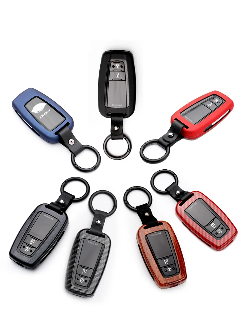 Zinc Alloy Classic Car Key Case Cover For Toyota CHR C-HR Prado Camry CHR Prius Corolla Auto Key Shell Keychain
