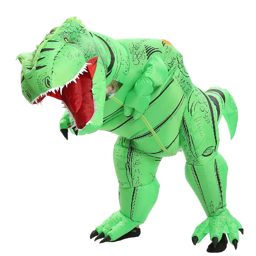 JYZCOS взрослый T REX надувной костюм динозавра Хэллоуин партии Косплей Костюм для женщин мужчин детей Карнавальный костюм