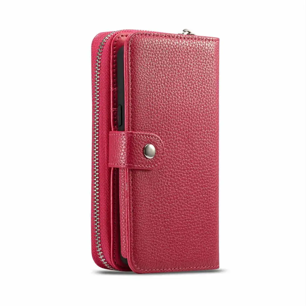 Rose IphoneXR Многофункциональные кошельки унисекс из искусственной кожи для защиты телефона, кошелек для женщин и мужчин, портативные визитные карточки, держатель для денег, большая вместительность, клатчи - Цвет: Rose IphoneXR