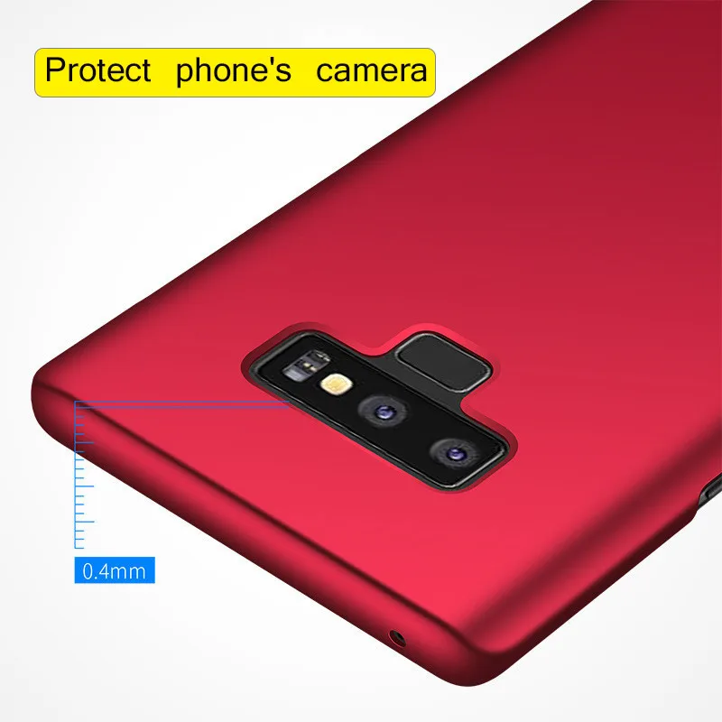 For Samsung Galaxy Note 9 Case Cover Mofi Hard Back Soild Color Black Red Blue Ultra Thin Note9 |