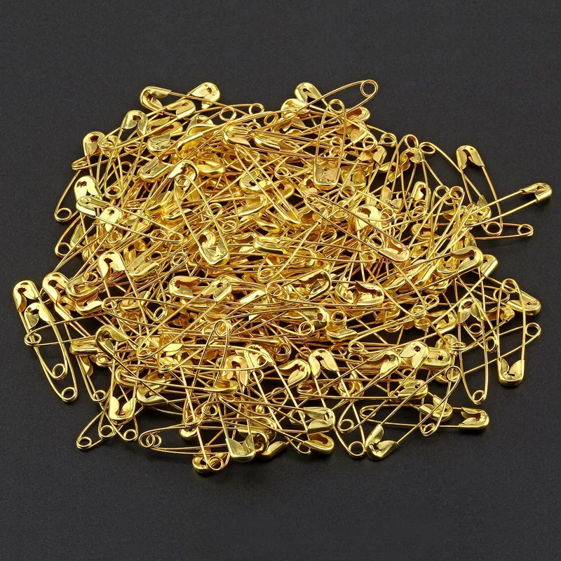 200 шт. цвета: золотистый серебристый выводы безопасности Серебряные золотые