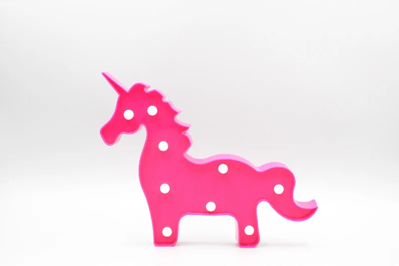 TONGER Новинка милый Единорог светодиодный ночсветильник животное шатер лампы на