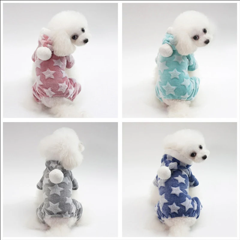 1 шт. флисовый для питомца теплый комбинезон собак Одежда зимняя одежда домашних