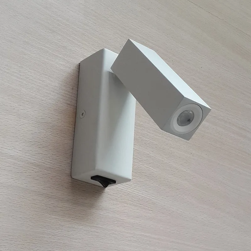 Новинка! Проводная лампа для чтения в минималистическом стиле матовая белая с