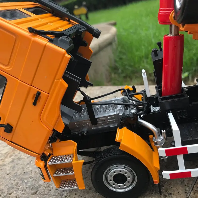 Изысканный 1:24 тяжелых грузовиков SHACMAN Delong F3000 строительные машины литая