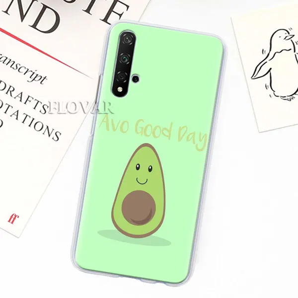 004 Забавный чехол для телефона Tumblr avocado s для Honor 9 10 Lite 20 Pro 8X 8A 8C 8S Y7 Y9 View 20, Жесткий Чехол из поликарбоната - Цвет: 004