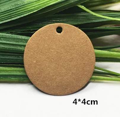 4x4cm brown 100 шт/партия многостильная крафт пустая карта-метка на вешалку этикетки для карточек ручной работы в подарок крафт заметки этикетки для коробки/сумки - Цвет: 4x4cm brown