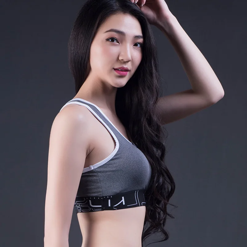 Для женщин Бесшовные Спортивные бюстгальтер Прочный Йога майка толстовка Бег