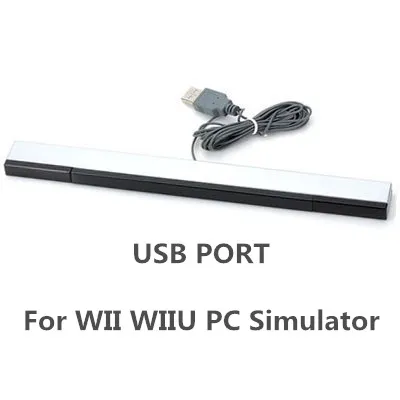 For Wii WiiU PC 1 шт. Проводной инфракрасный ИК-сигнал луч датчик движения бар/приемник для U shand wii PC датчик симулятора Bluetooth индуктор с USB - Цвет: For Wii WiiU PC
