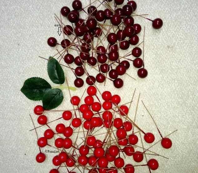 Искусственные 16 мм большой размер красные ягоды Фрукты Вишня фестиваль