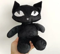 rare emily strange 12 inch stuffed plush toy black cat new