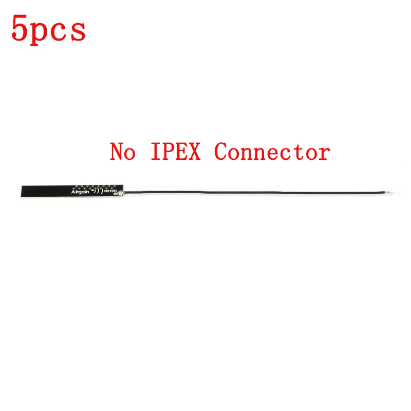 5 шт. 4dBi wifi Внутренняя антенна PCB Встроенная антенна 2,4 ГГц IPX IPEX Airgain Omni антенный соединитель UFL - Цвет: No IPEX Connector
