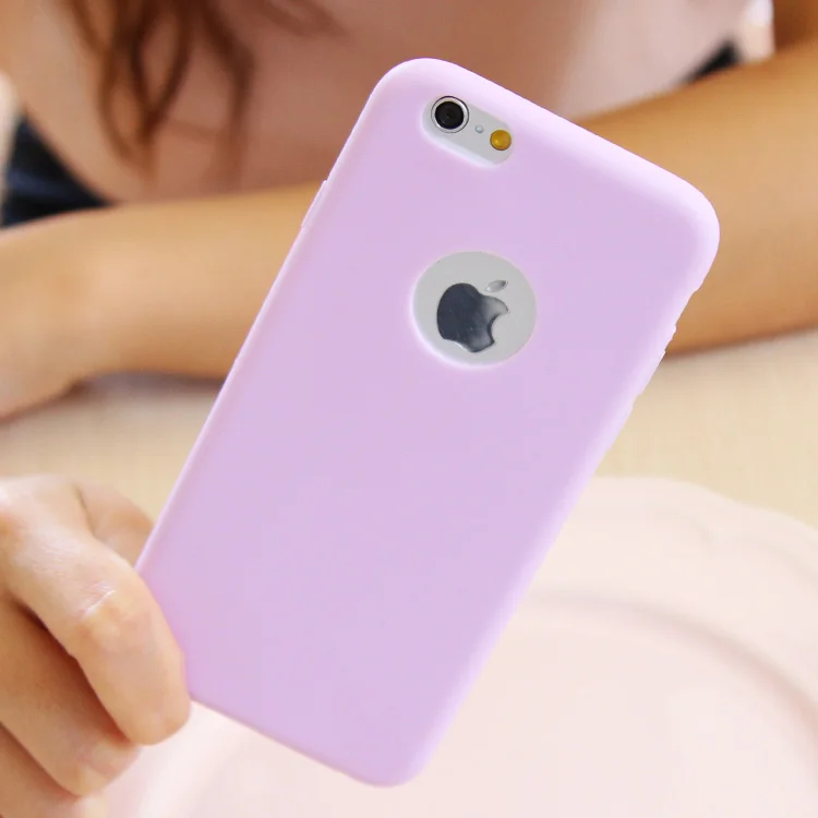 Модные милые карамельные цвета мягкие ТПУ Силиконовые телефонные чехлы для Apple