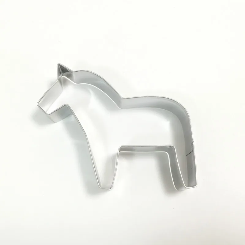Horse Формочки для печенья животные мультфильм пресс-штамп художество из сахара помадка торт инструменты резак инструмент Cooky машинка для печенья металл Para пресс Ginge - Цвет: Horse