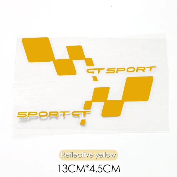 Reflective Yellow Боковое зеркало заднего вида, автомобильная наклейка для Renault Clio Twingo Megane 2 Duster Fluence Laguna Latitude Scenic Reno Logan, аксессуары - Название цвета: Reflective Yellow