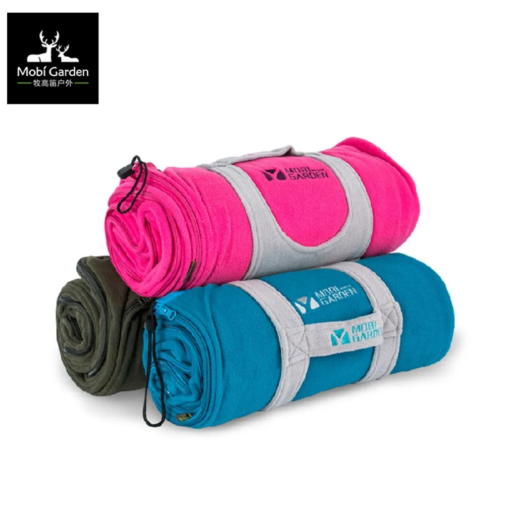 Открытый флисовый спальный мешок для пеших прогулок Одноместный утепленный