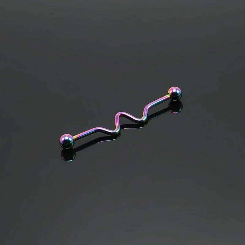 1 шт. нержавеющая сталь серьги Надеваемые На Ушной Хрящ Пирсинг со штангой