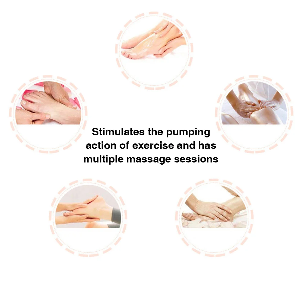Electric Leg Massager Relief Fatigue Air Compression Massager Foot Leg Machine Relaxation Calms Tired Soothes Muscle