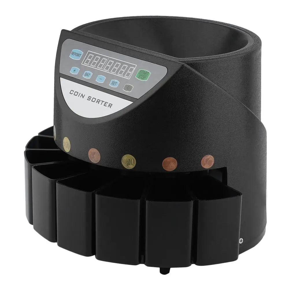 Новый высокоскоростной электронный счетчик монет сортировщик денежная Наличная
