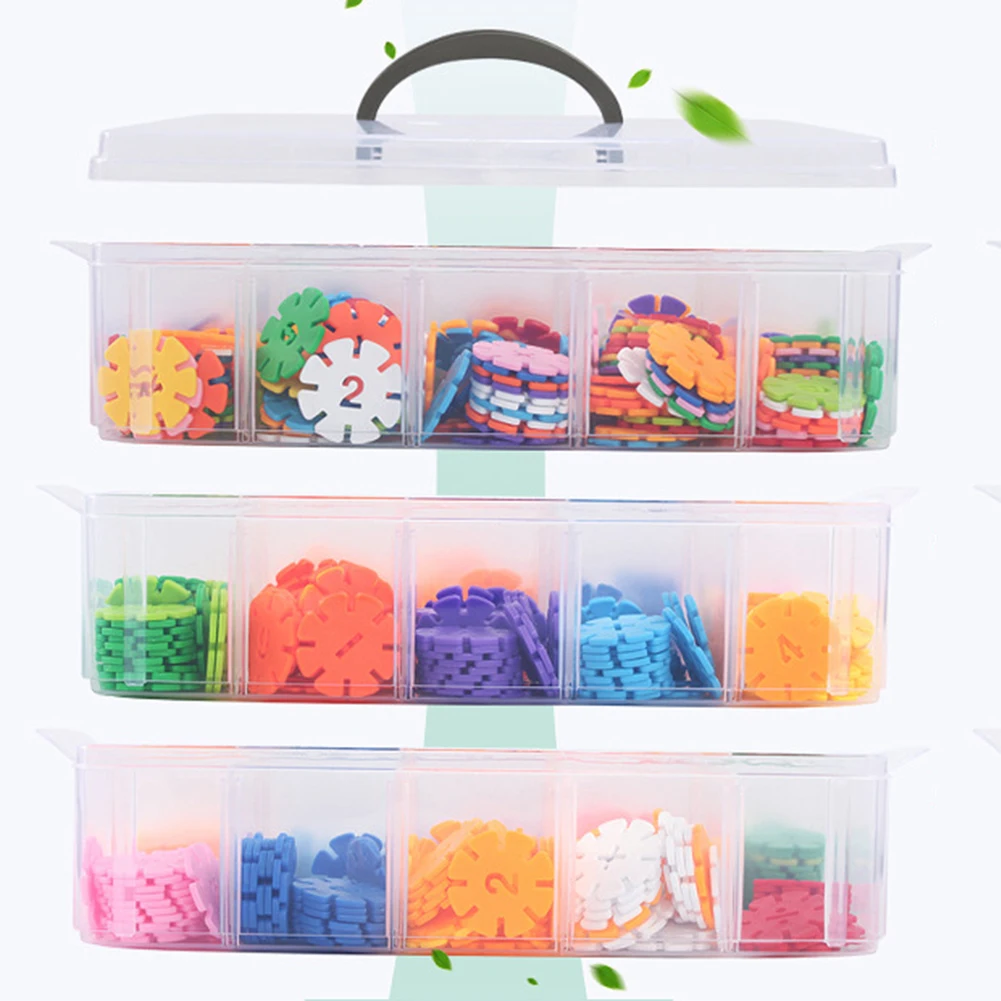 3 Слои игрушки с несколькими отделениями прозрачный домашний практические дети