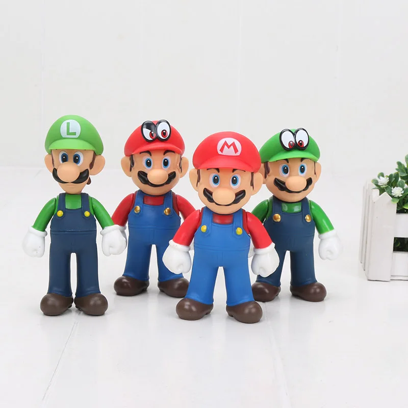 10 шт. Супер Марио Bros Odyssey Cappy Марио Луиджи Золотой мастер Mario свадебное платье 12 см ПВХ фигурка игрушка