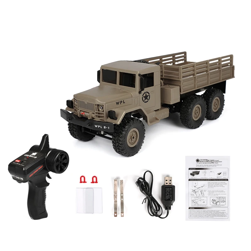 NO.BN WPL B16 RC военный комплект с грузовиком 4WD 1/16 внедорожный гусеничный автомобиль игрушка для мальчиков - Цвет: NO.BN