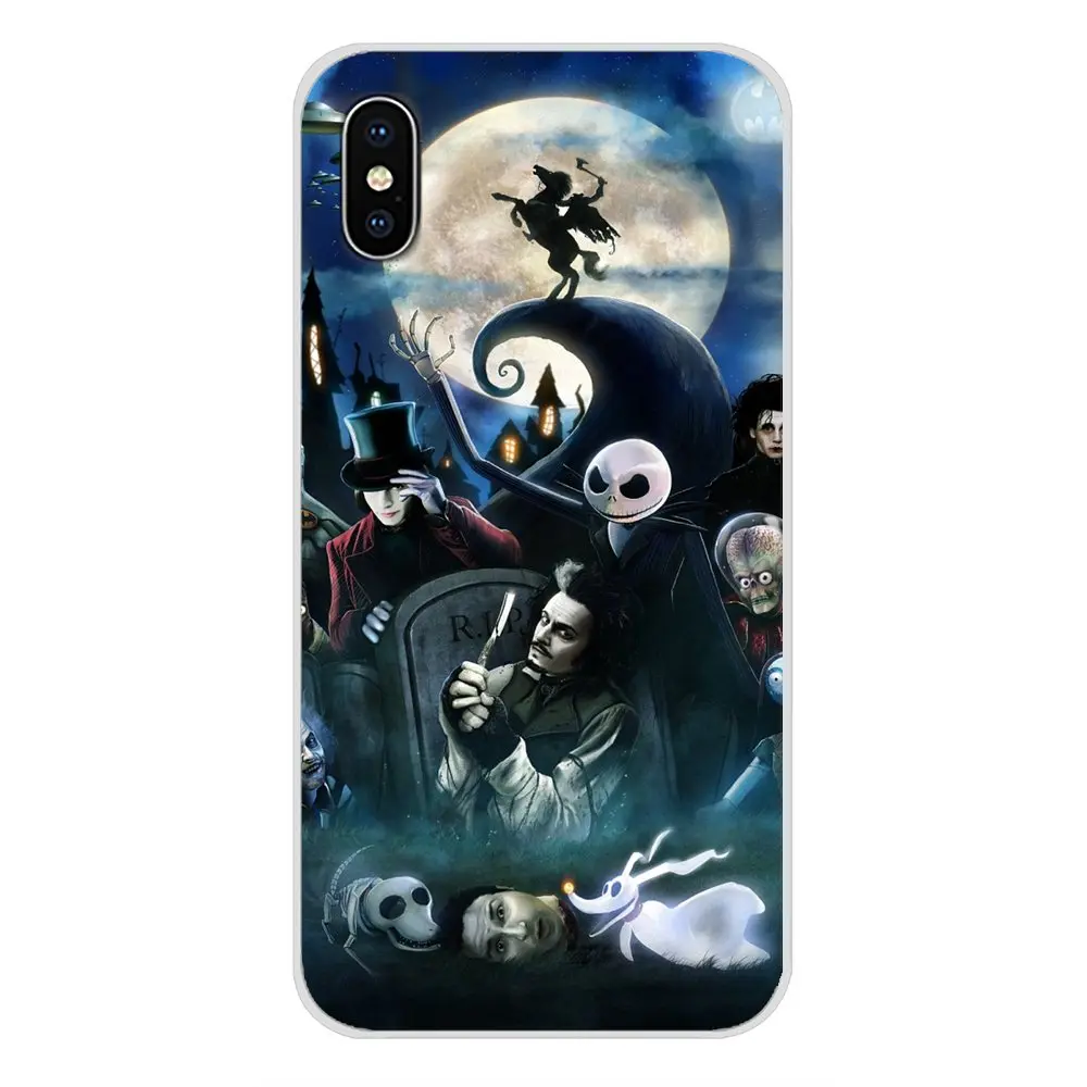 Чехол для мобильного телефона с кошмаром перед Рождеством Tim burton Samsung Galaxy A5 A6S A7 A8