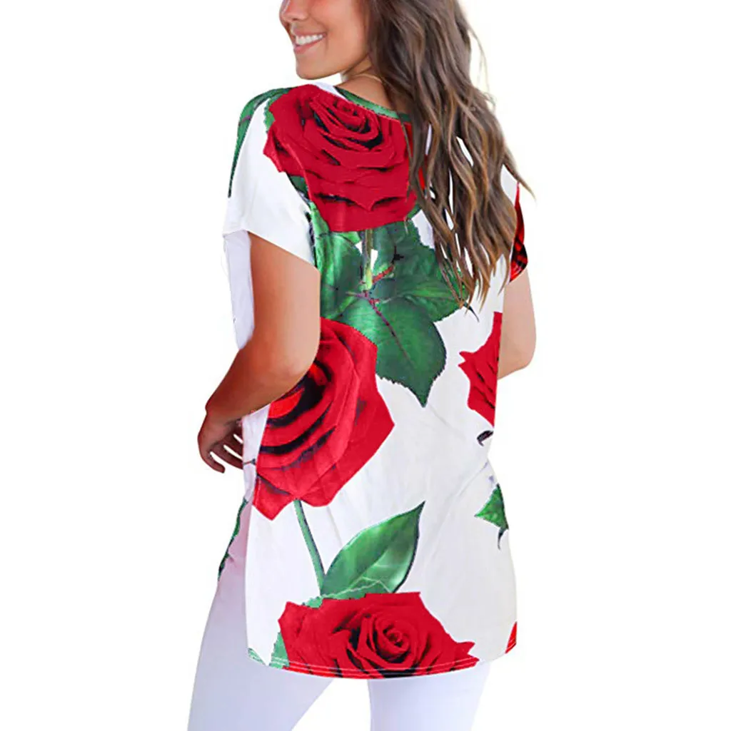 Женские летние топы 2019 Модные женские свободные повседневные удобные рубашки с