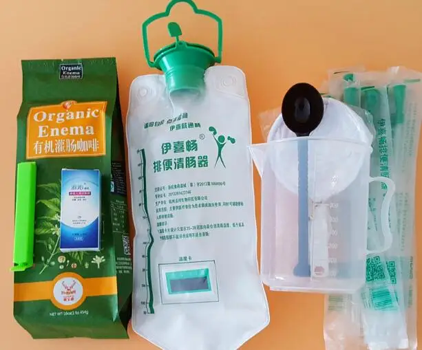 

Organic enema coffee powder coffee enema bag set delivery tool emema massage free shipping